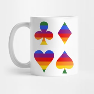 The Four French Suits Rainbow Mug